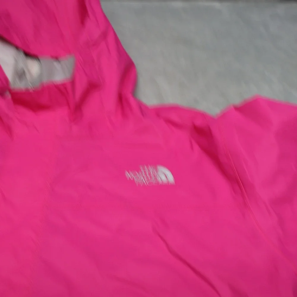 North Face Jacket Girl XL Pink Wind Rain Waterproof Full Zip Lightweight Outdoor